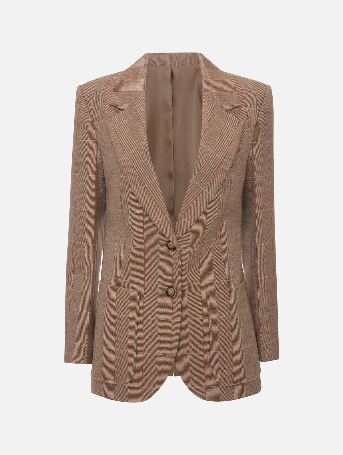 Patch Pocket Jacket in Camel Multi