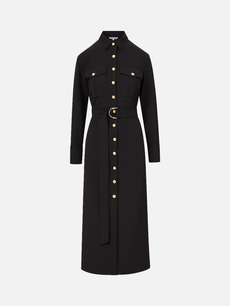 Jaden Shirtdress in Black