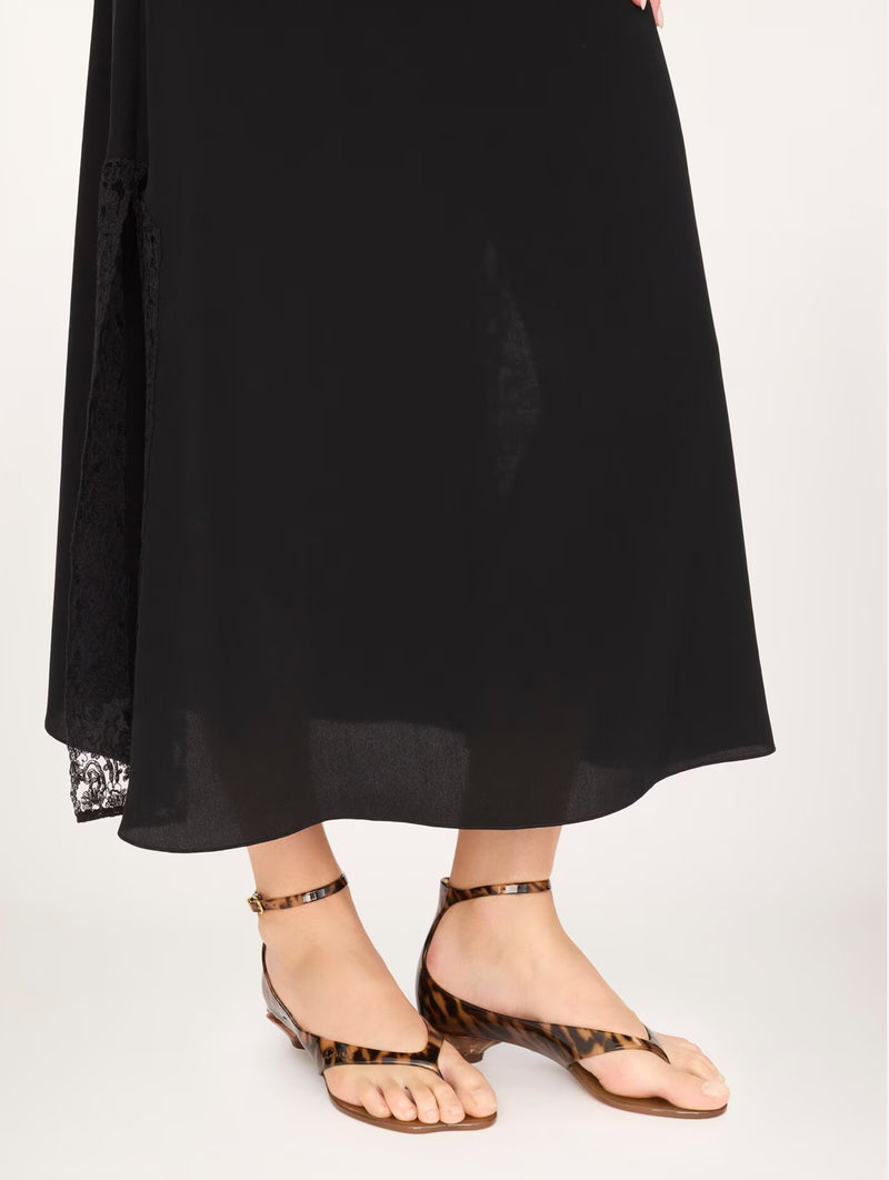 Chloé Jelly Sandal in Black Brown