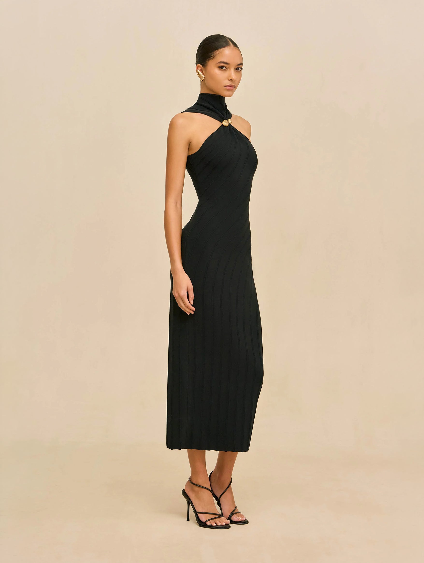 Jessica Knit Dress in Black