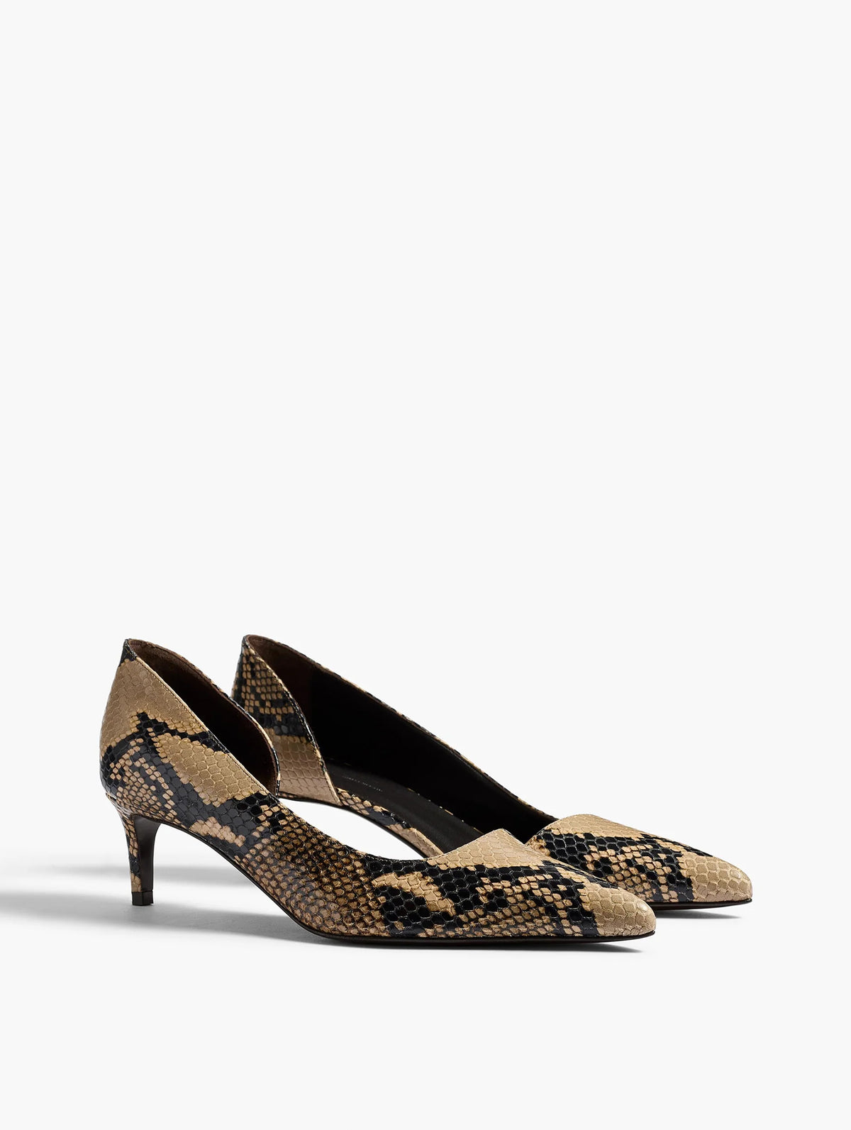 Jett D'Orsay Pump in Taupe Snake