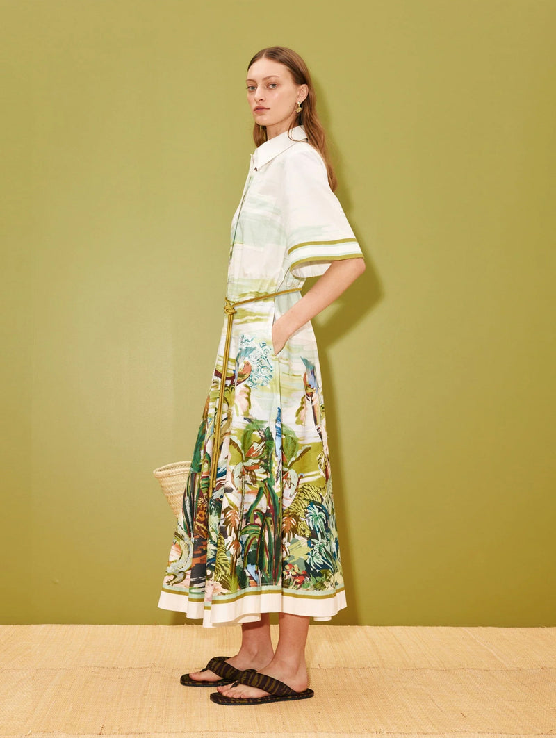 Jungle Boogie Shirtdress in Multi