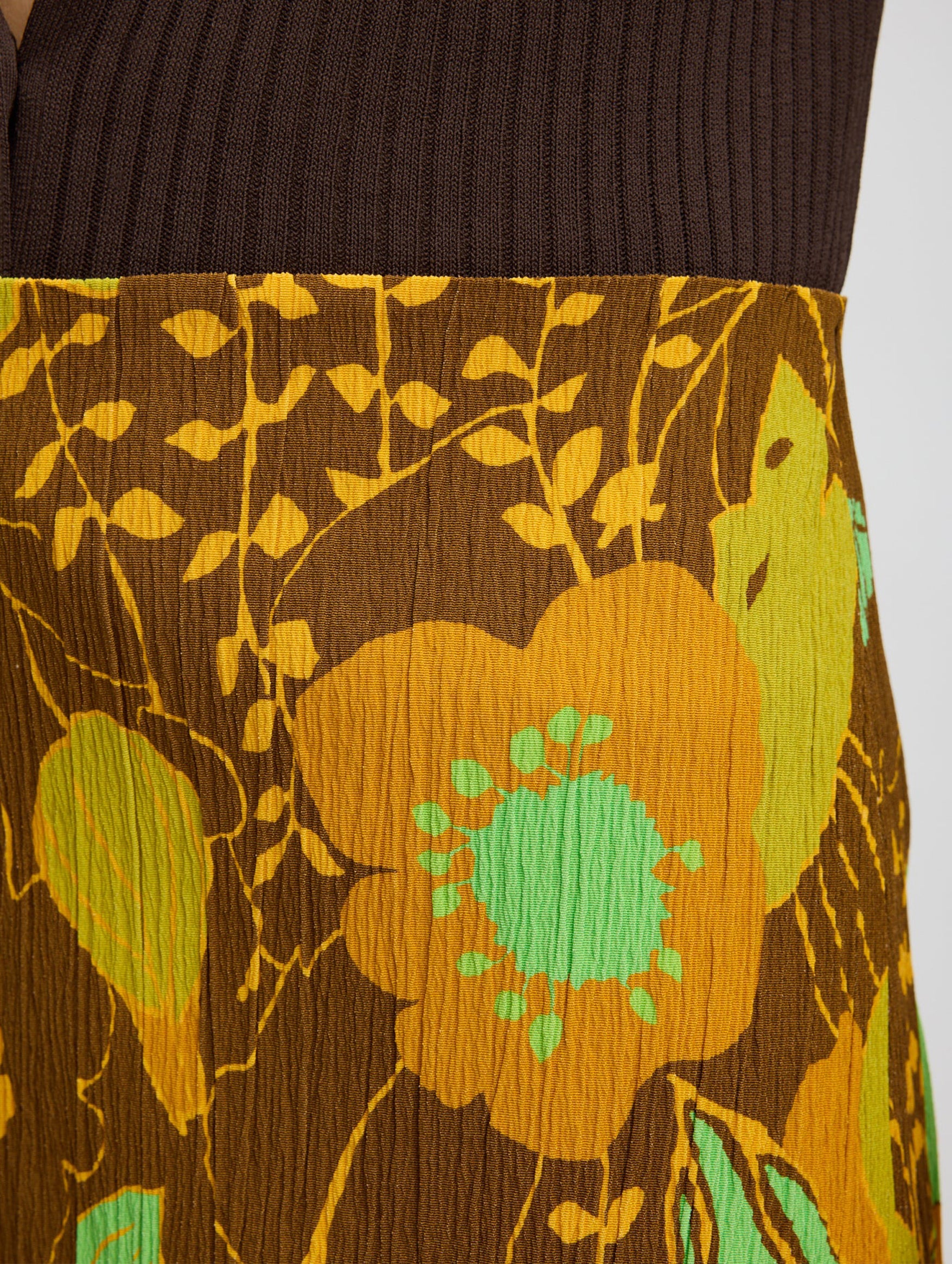 Kamara Print Skirt in Brown Multi