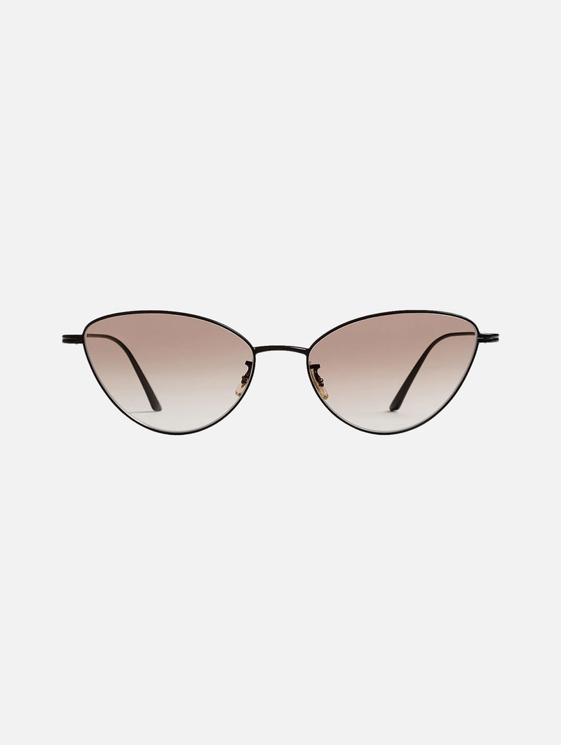 KHAITE x Oliver Peoples 1998C in Matte Black and Soft Tan Gradient