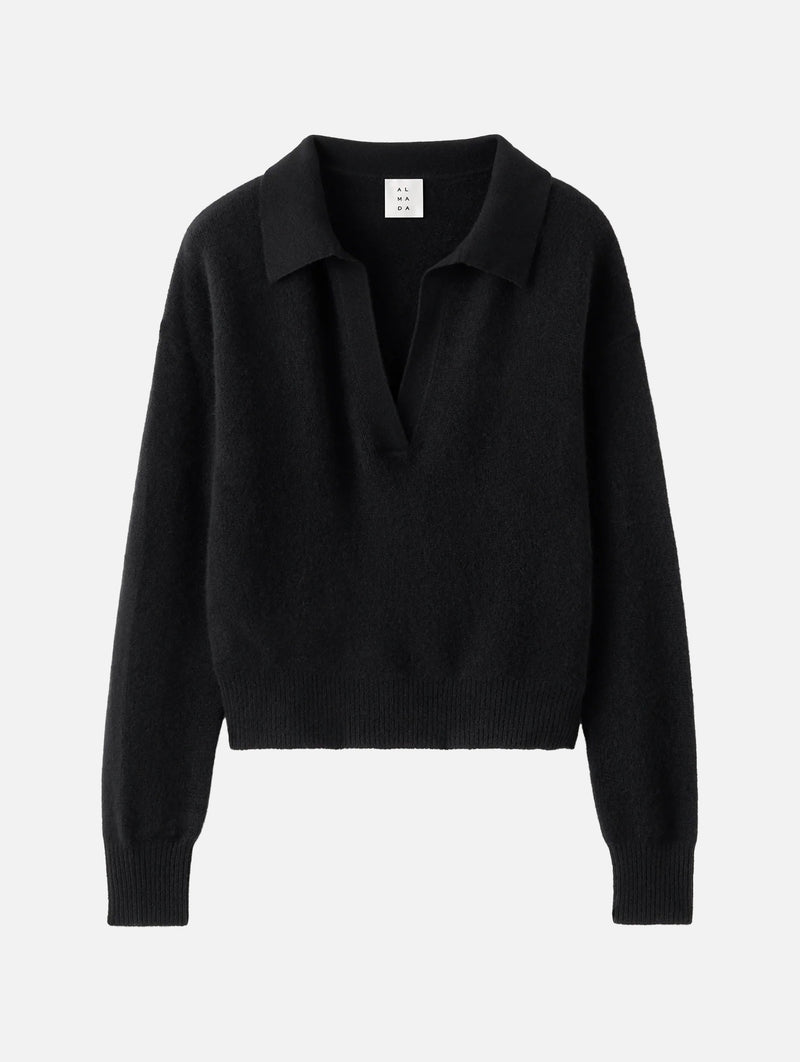Kaia Collar Sweater in Black