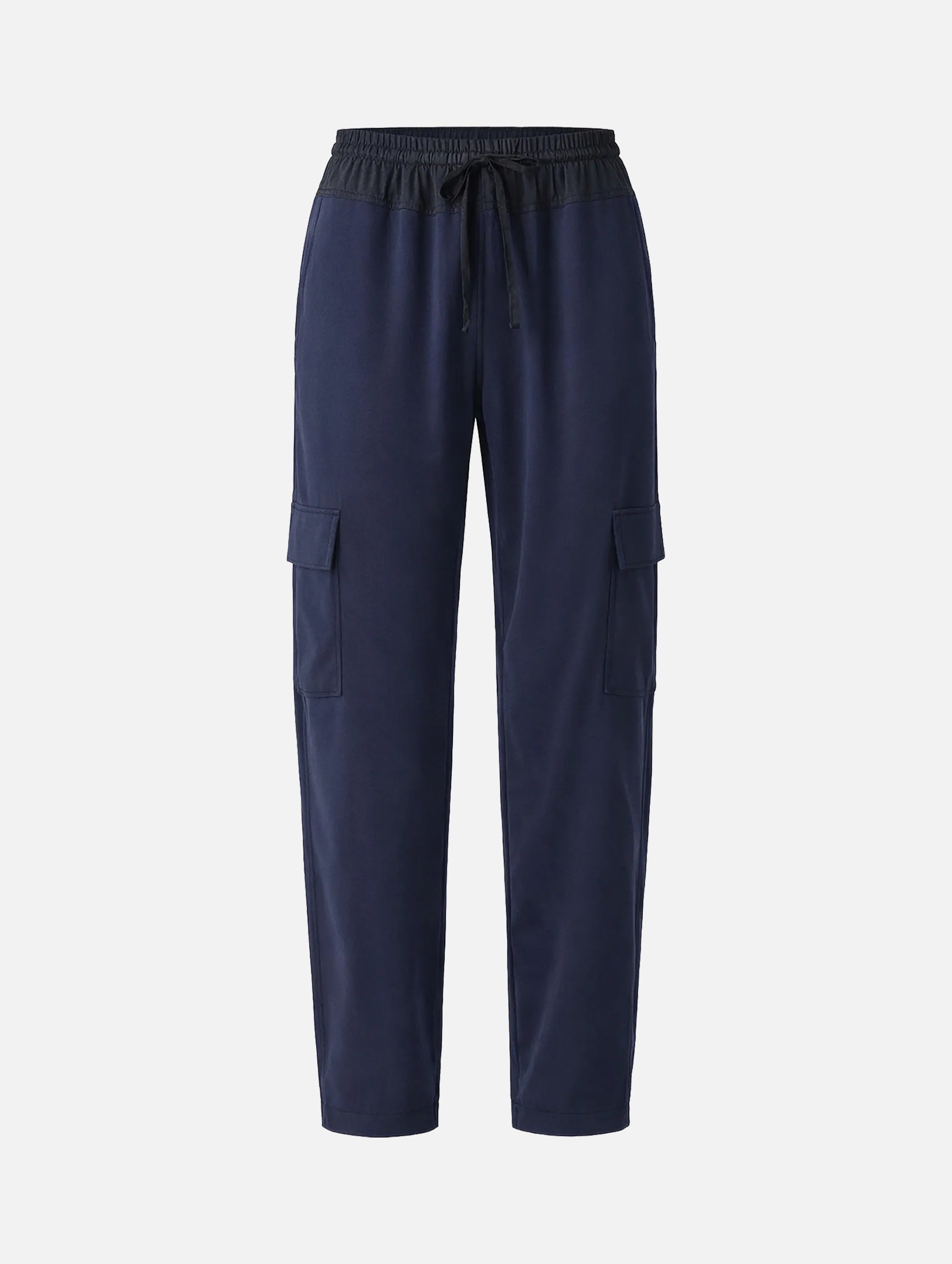 Kamaria Double Jersey Pull On Cargo Pant in Navy