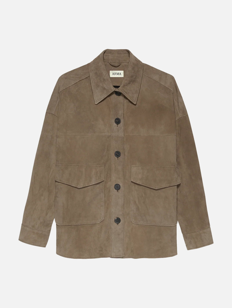 Kaylee Suede Jacket in Soil