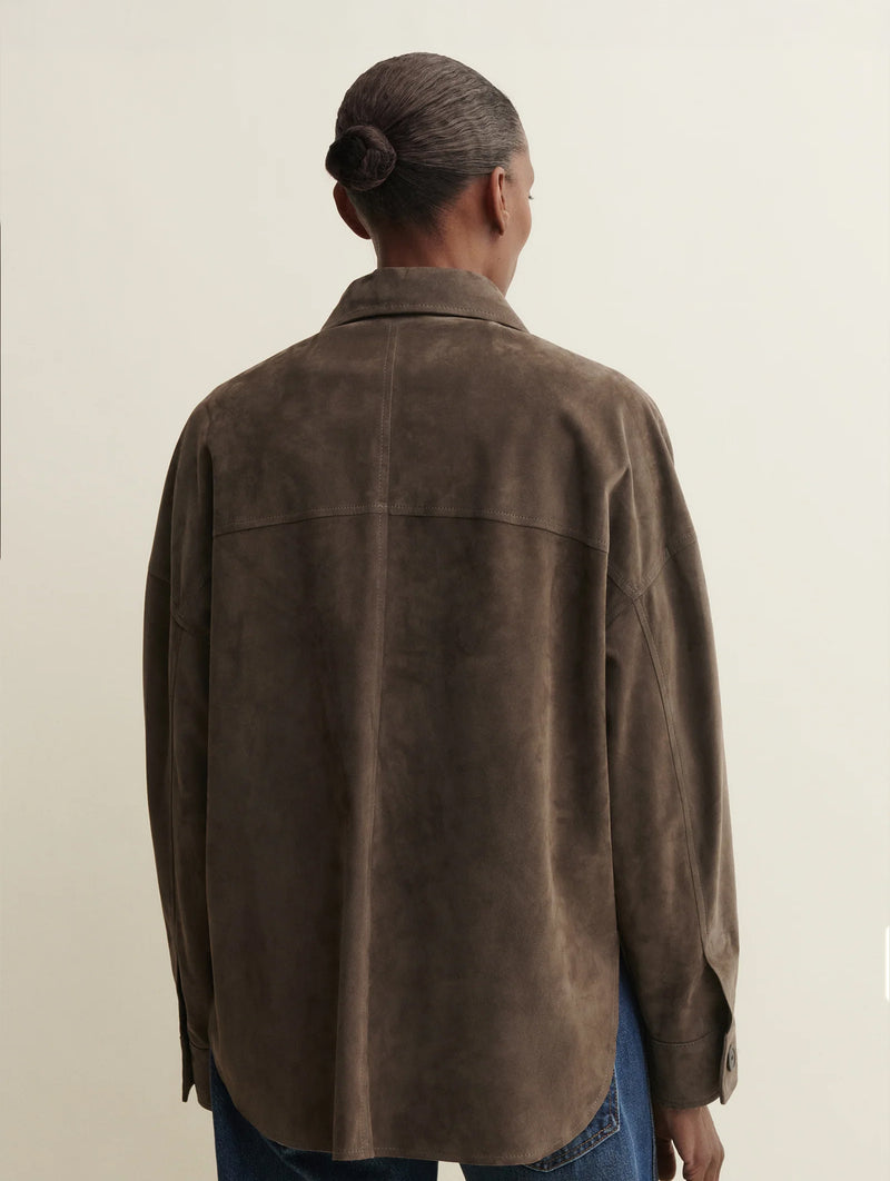Kaylee Suede Jacket in Soil