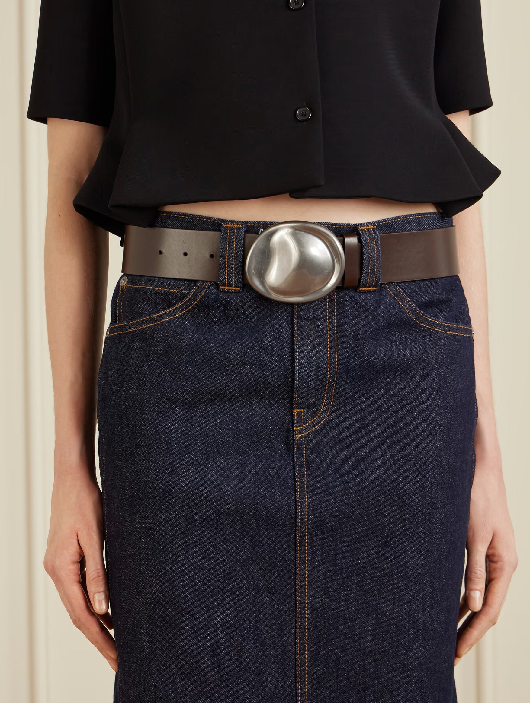 Keefe Belt in Dark Brown