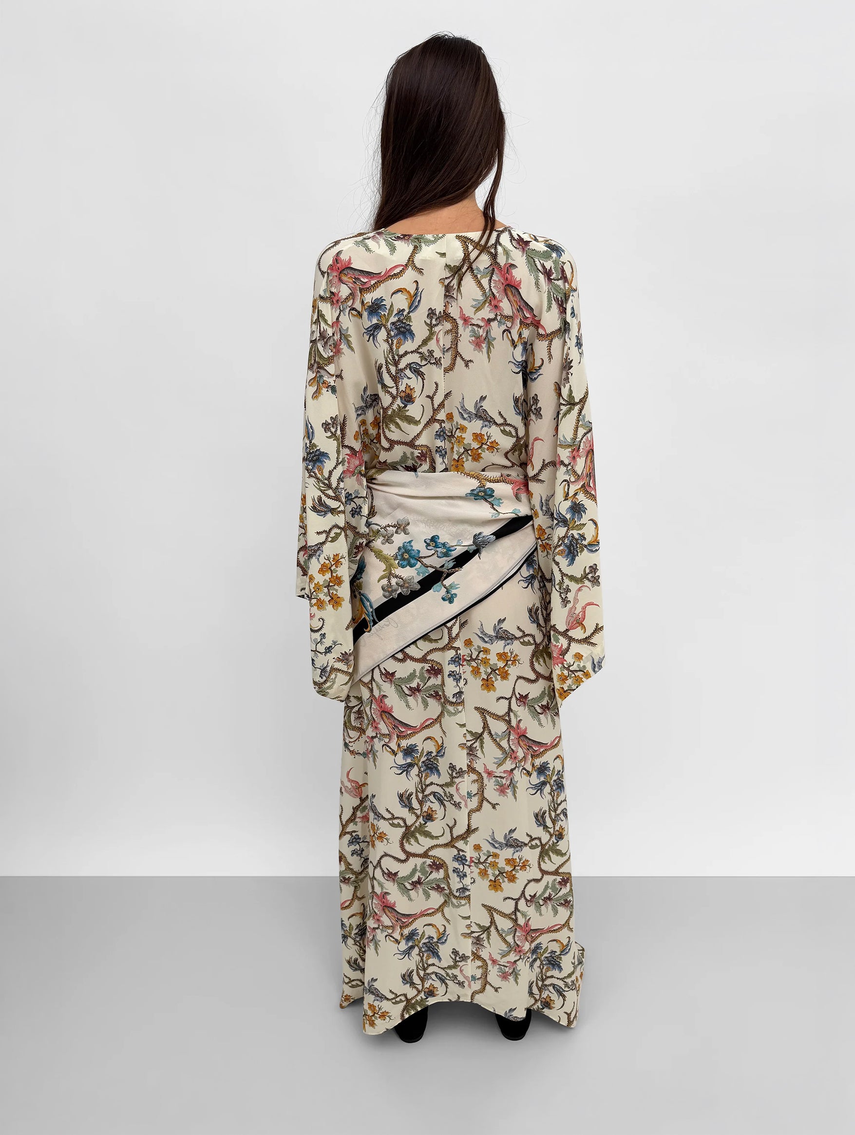 Kim Maxi Kimono Dress in Trailing