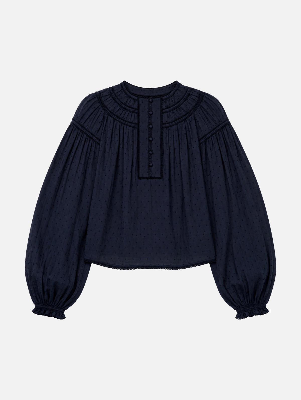 Klara Cotton Blouse in Nightfall