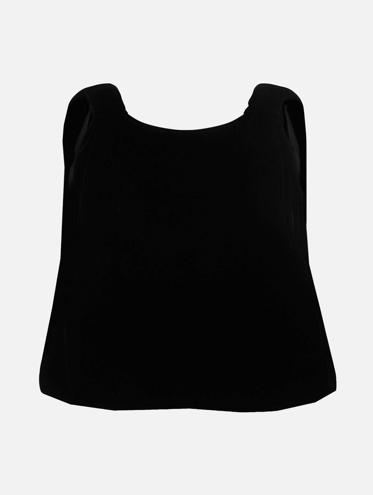 Knot Top in Black Velvet