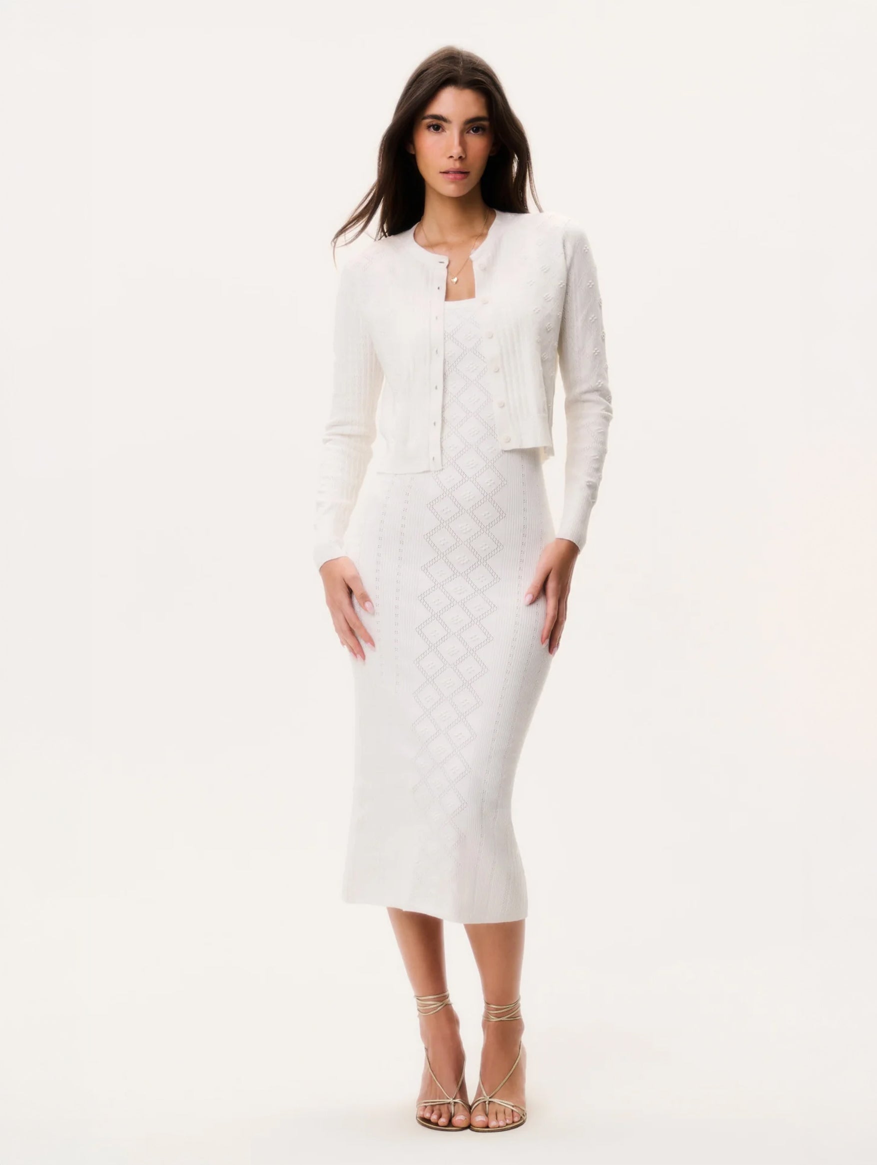 Laken Cardigan in Off White