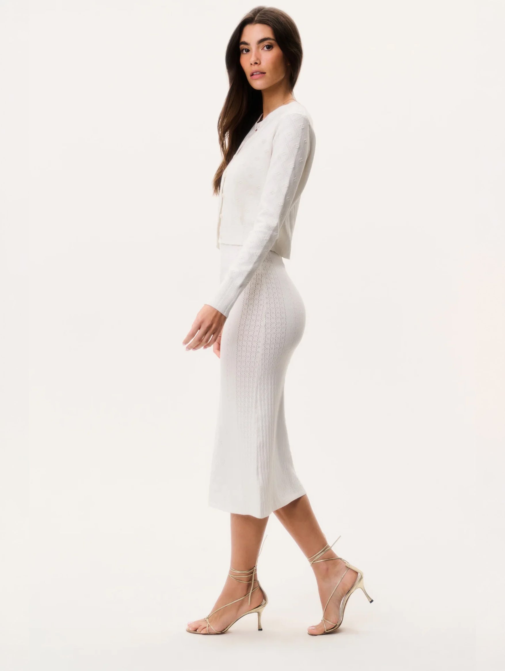 Laken Cardigan in Off White