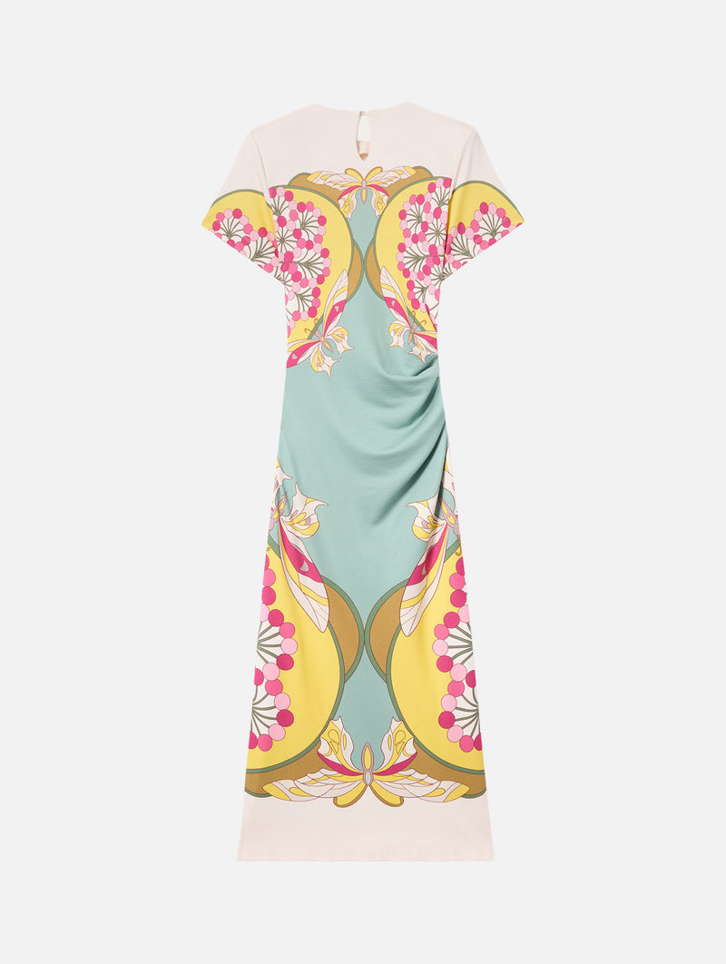 Lela Dress in Florette Placée Fuchsia