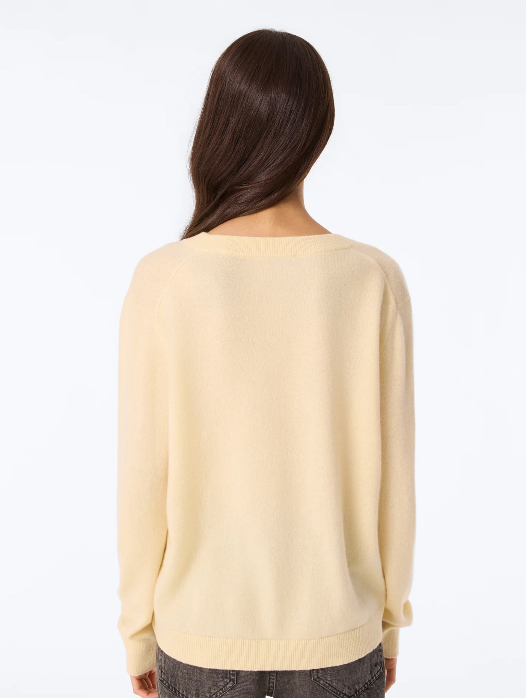 Lita V-neck Sweater in Anis