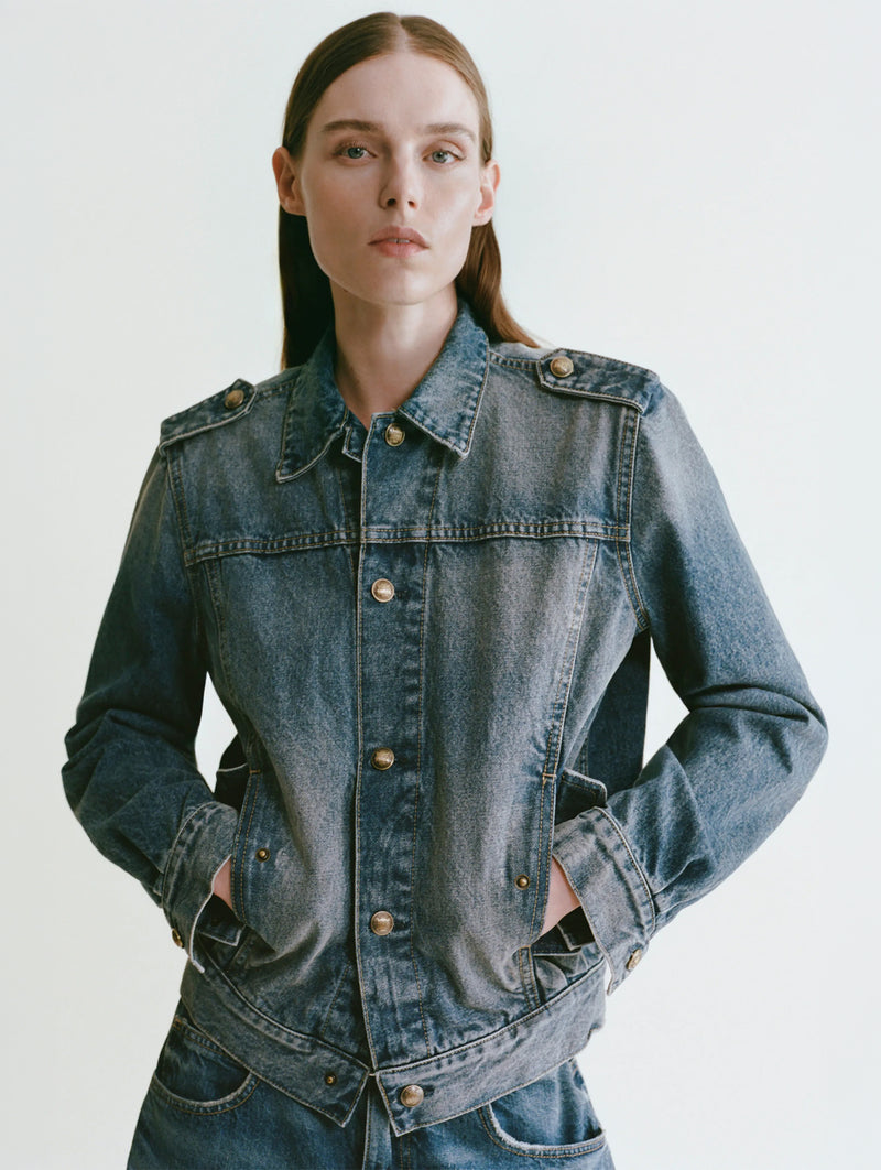 Lorraine Denim Jacket in Rosebowl Wash