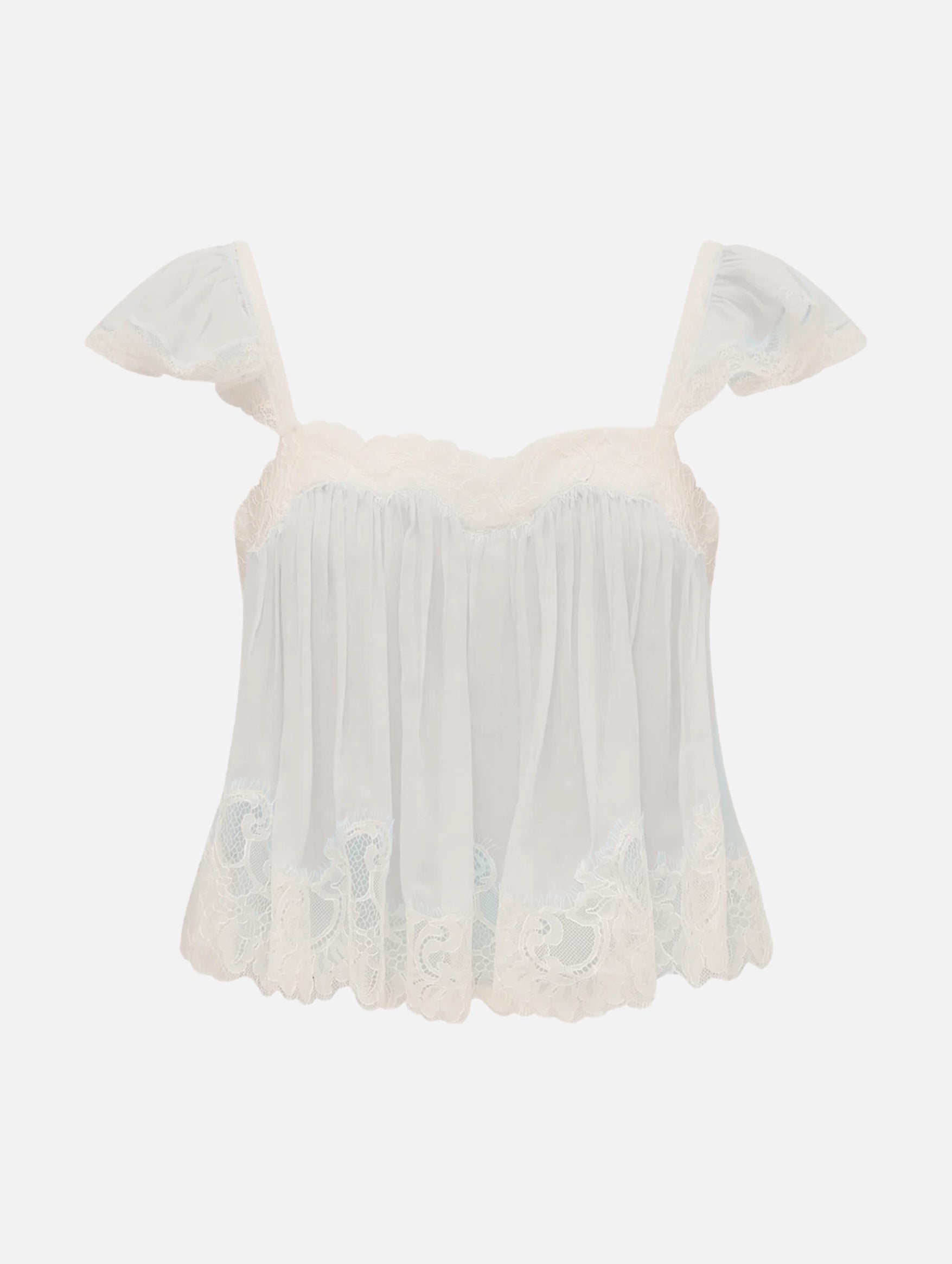 Lova Silk Top in Ivory