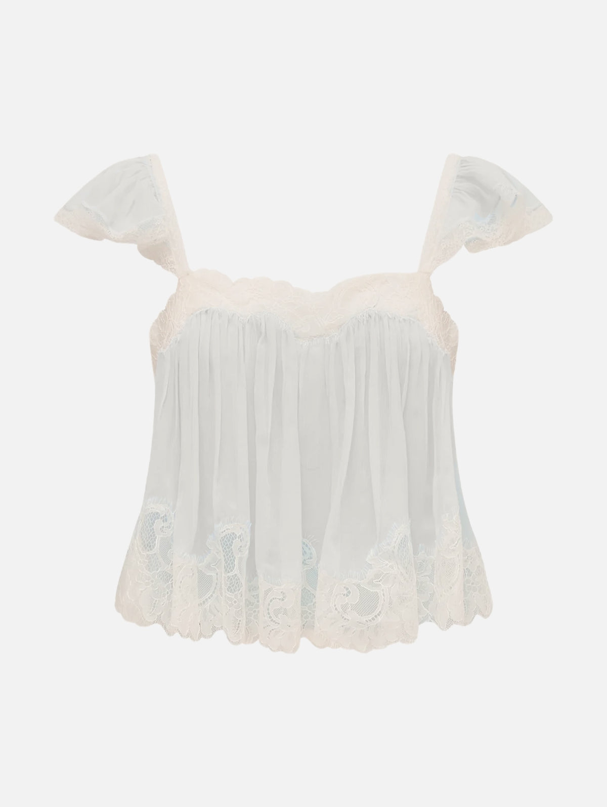 Lova Silk Top in Ivory