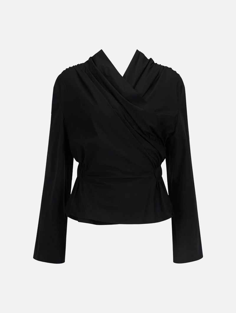 Long Sleeve Chaimberlain Top in Black