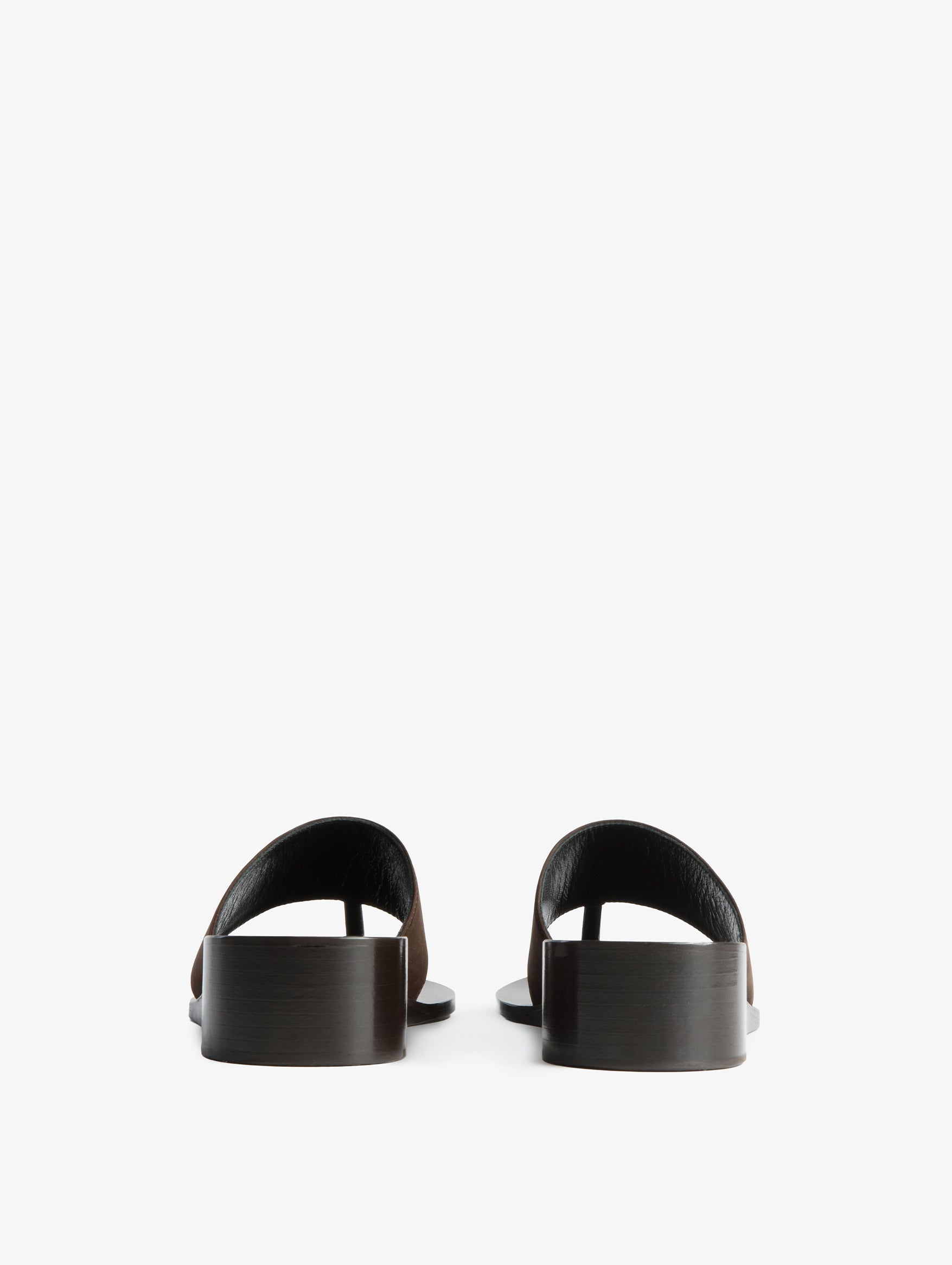 Lucille Wedge Sandal in Brown Nubuck Leather