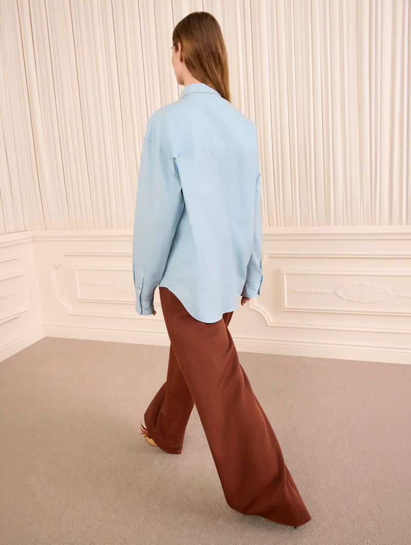 Laia Cotton Shirt in Heron