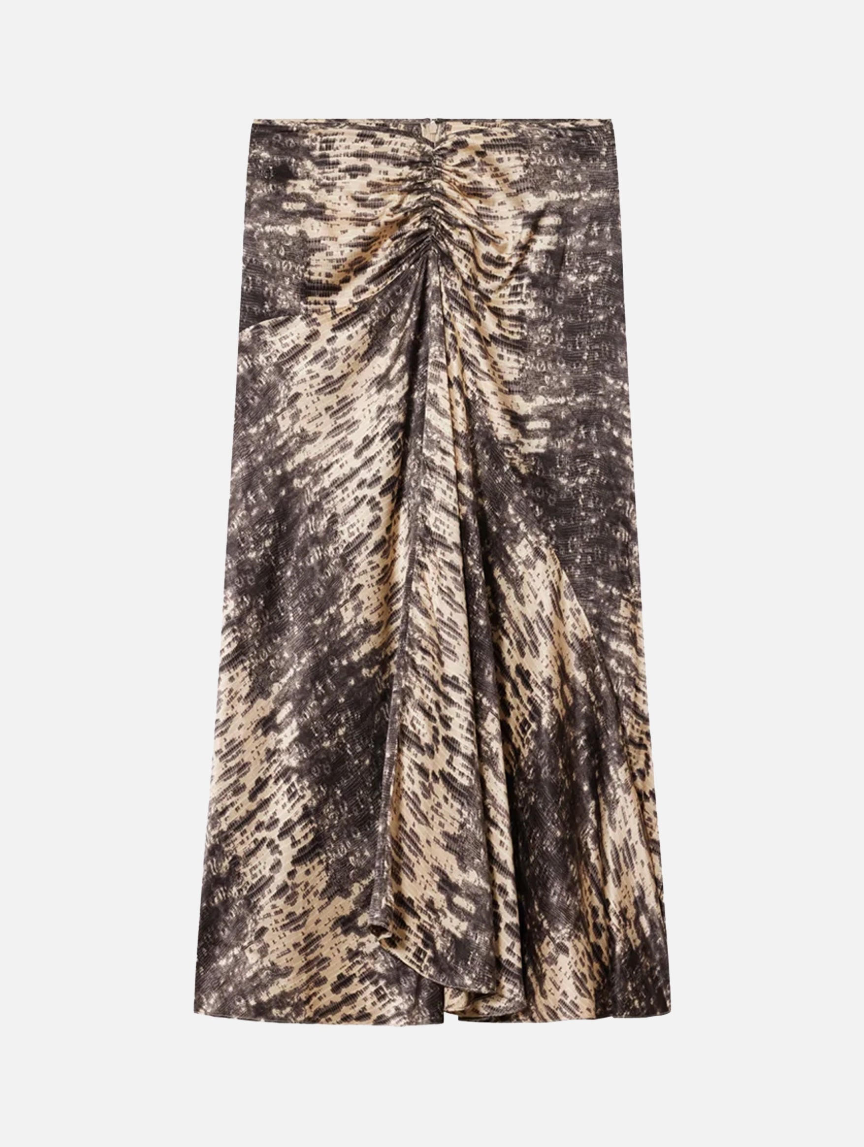 Laren Silk Skirt in Beige