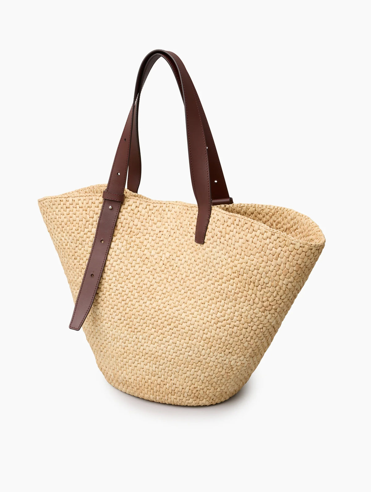 The Large Bianca Raffia Bag in Natural