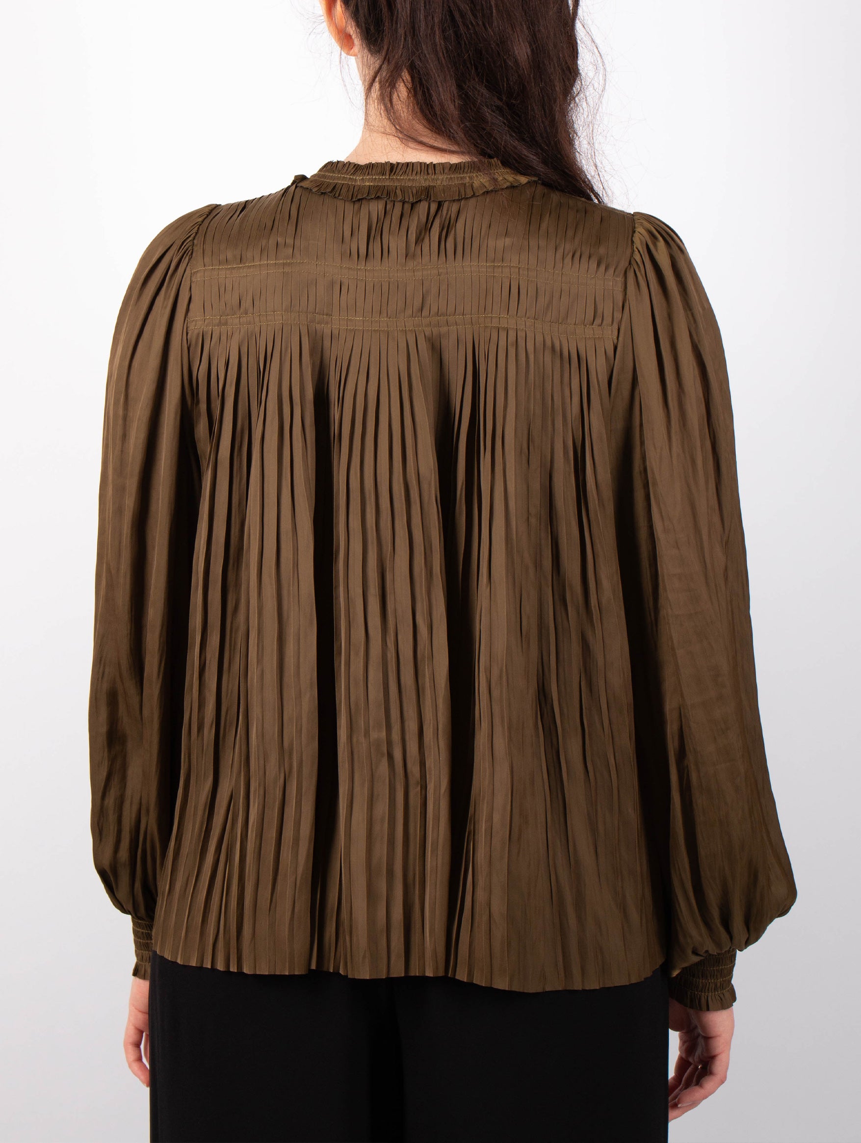 Leah Blouse in Olive
