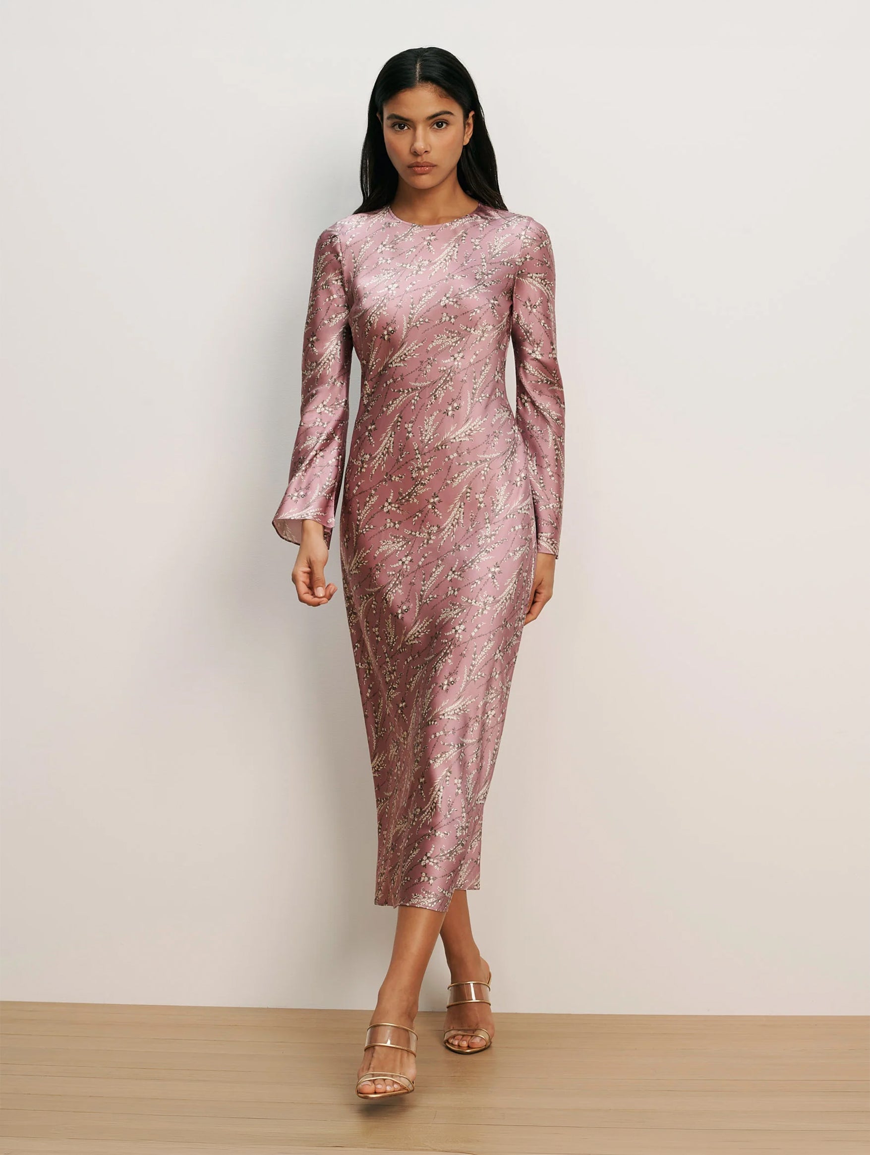 Gemma Midi Dress in Orchid Haze