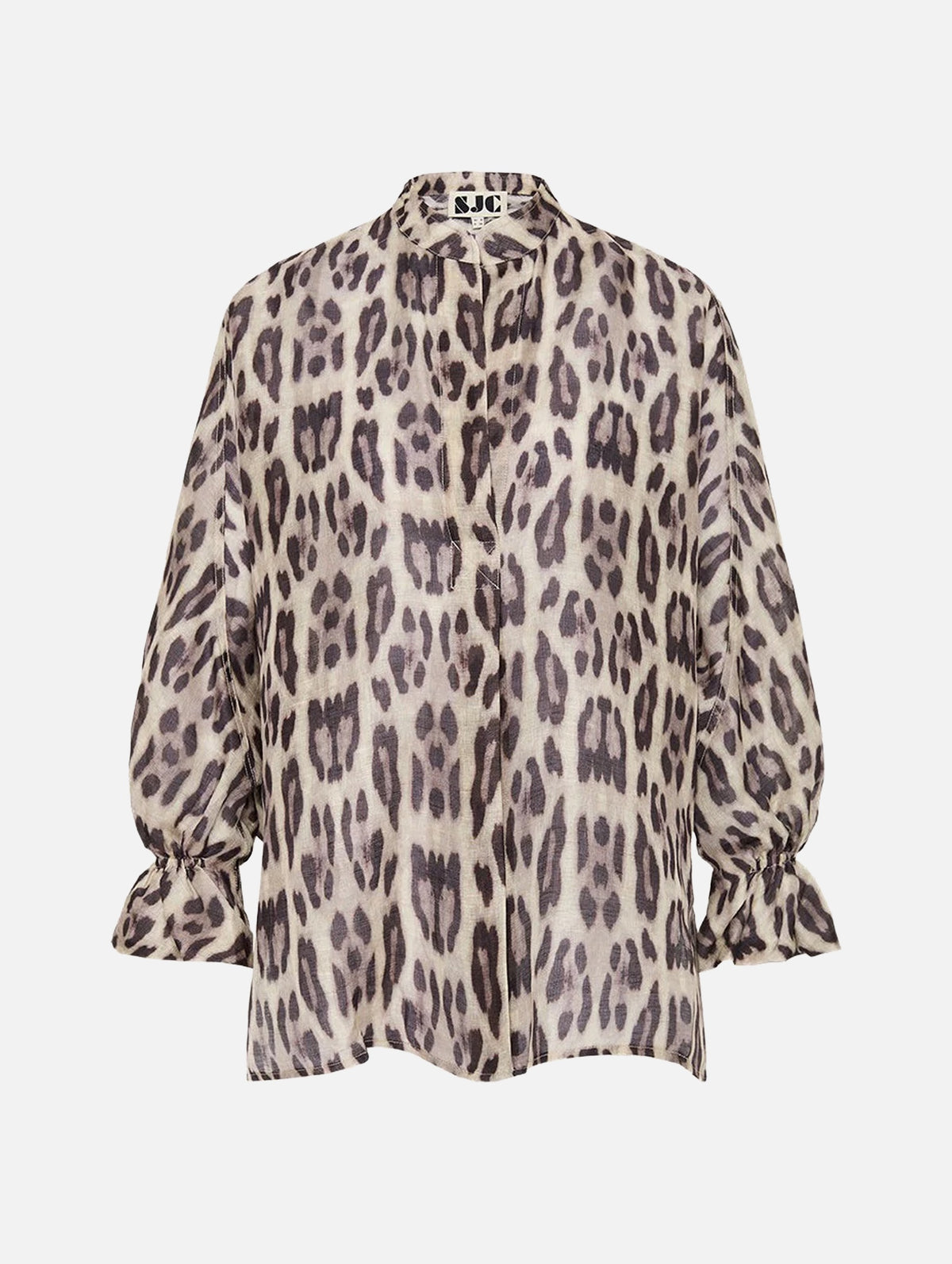 Jordi Blouse in Smoke Leopard