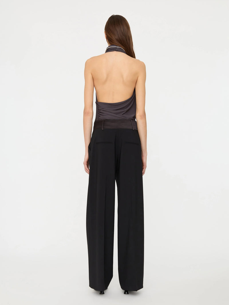 Levitate Halter Top in Charcoal