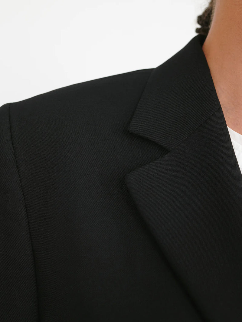 Light Longline Blazer in Black