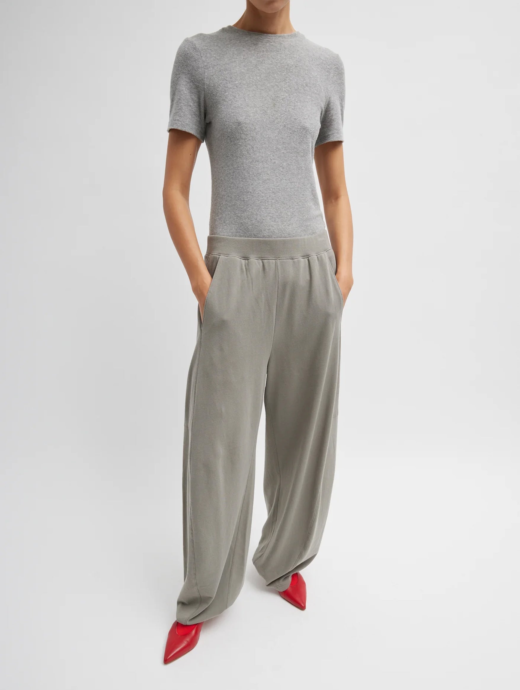 Light Weight Sweatshirting Regular Winslow Pant in Dark Stone