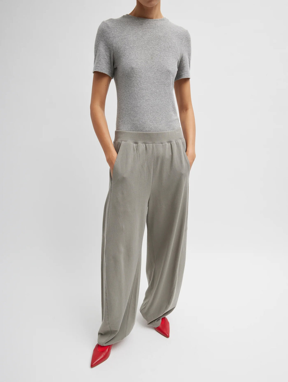 Light Weight Sweatshirting Regular Winslow Pant in Dark Stone