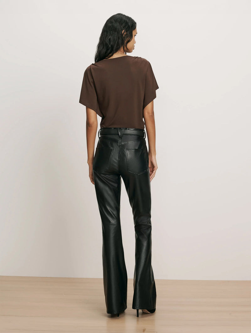 Lila Ruched Top in Espresso