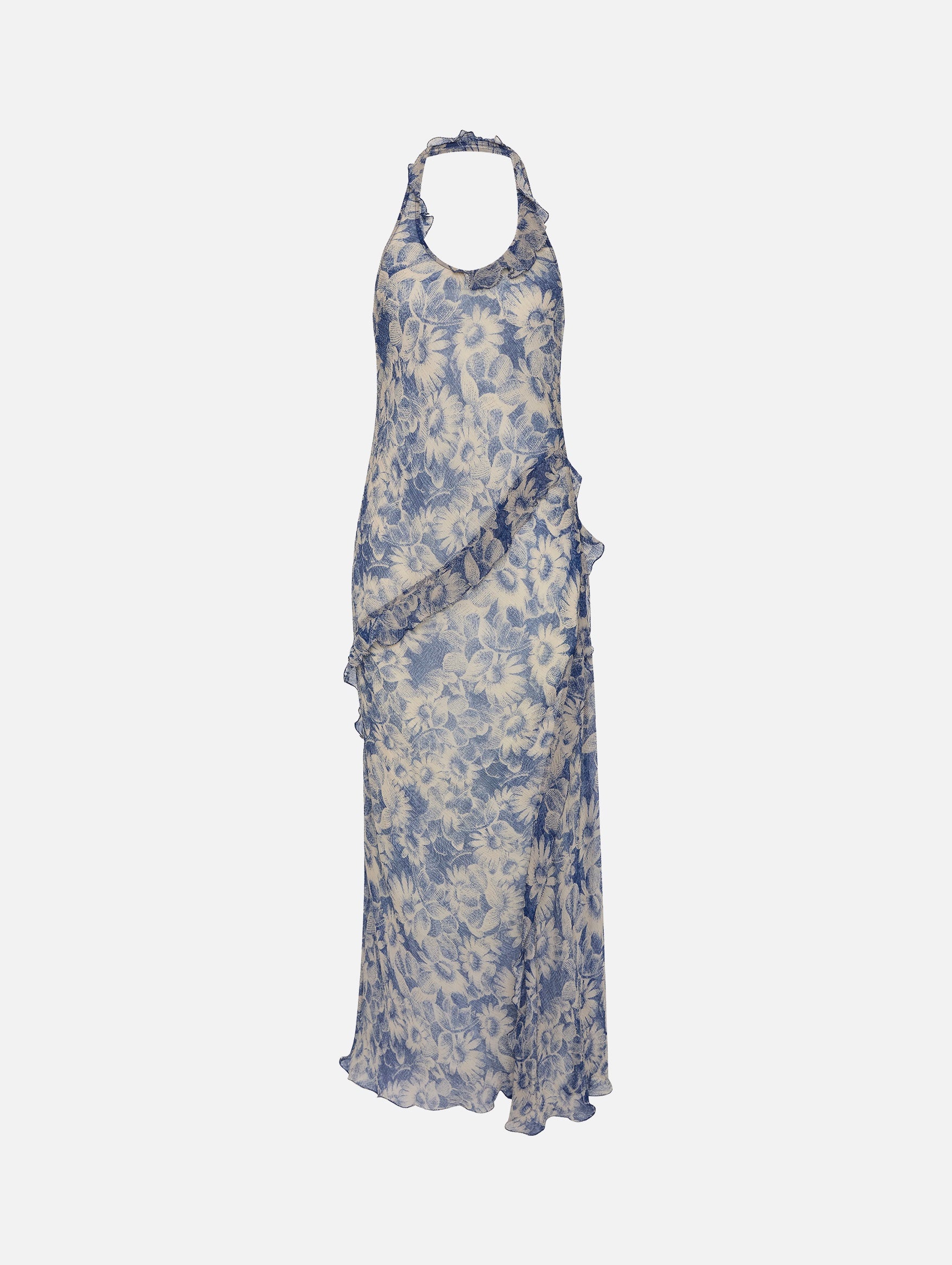 Lilia Halter Maxi Dress in Daisy Meadow