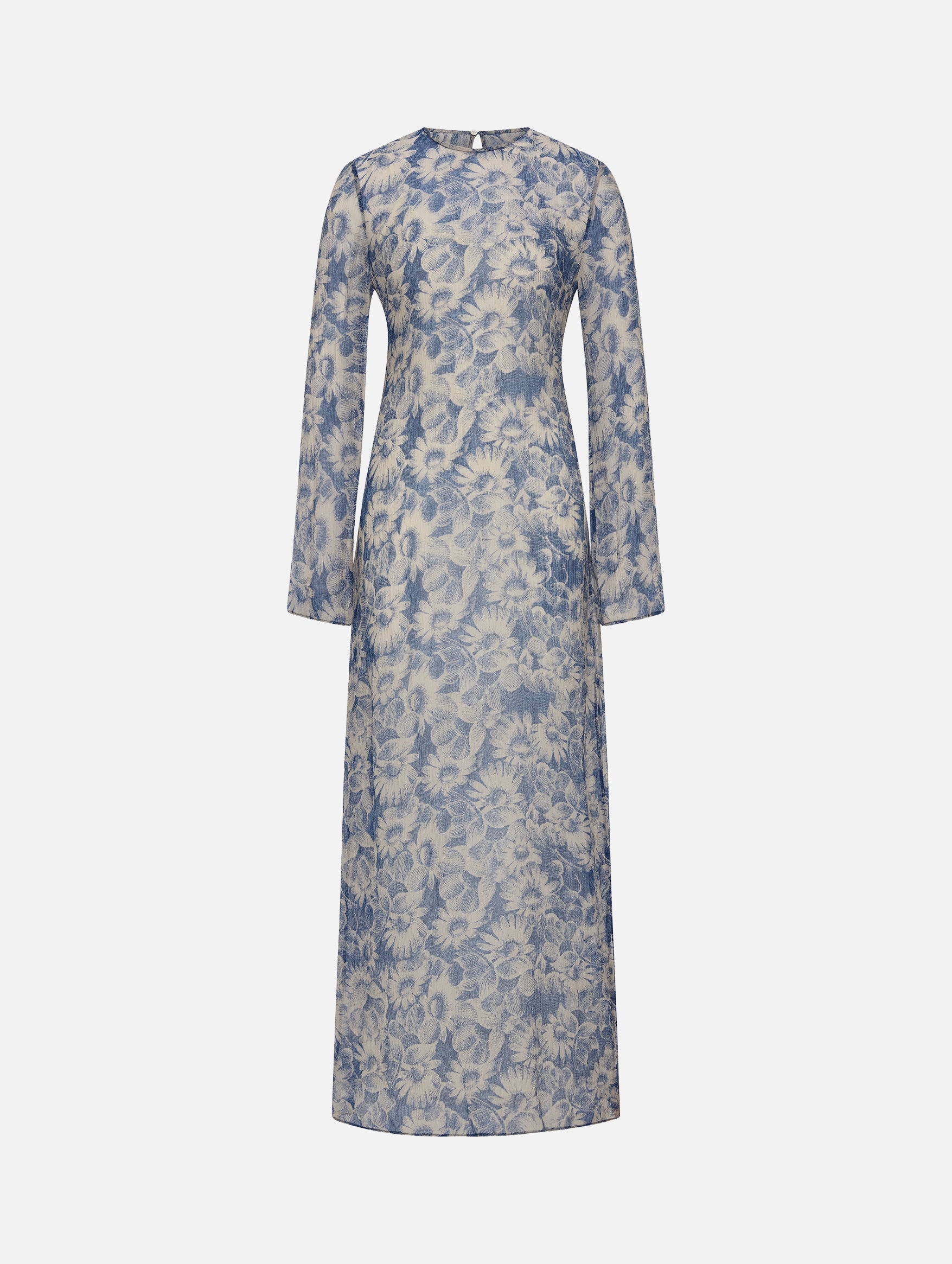 Lilia Long Sleeve Dress in Daisy Meadow