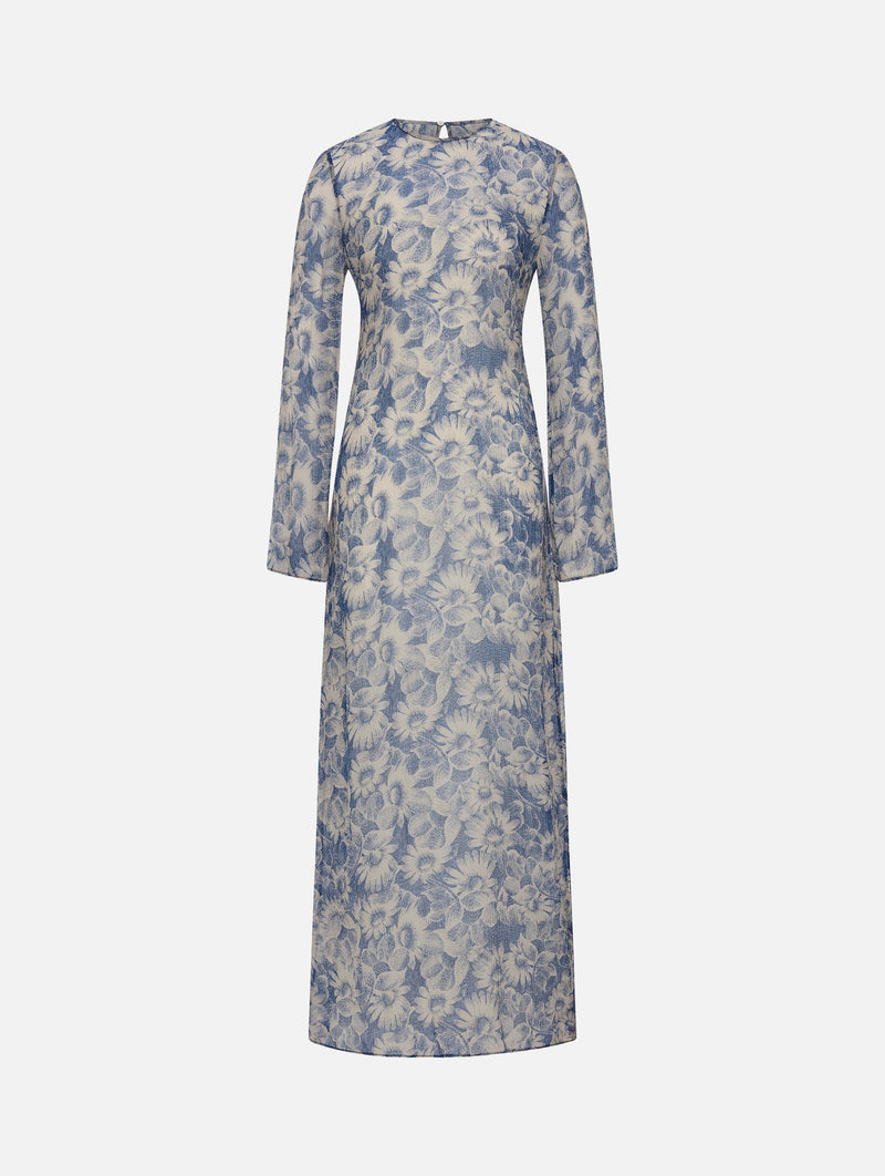 Lilia Long Sleeve Dress in Daisy Meadow