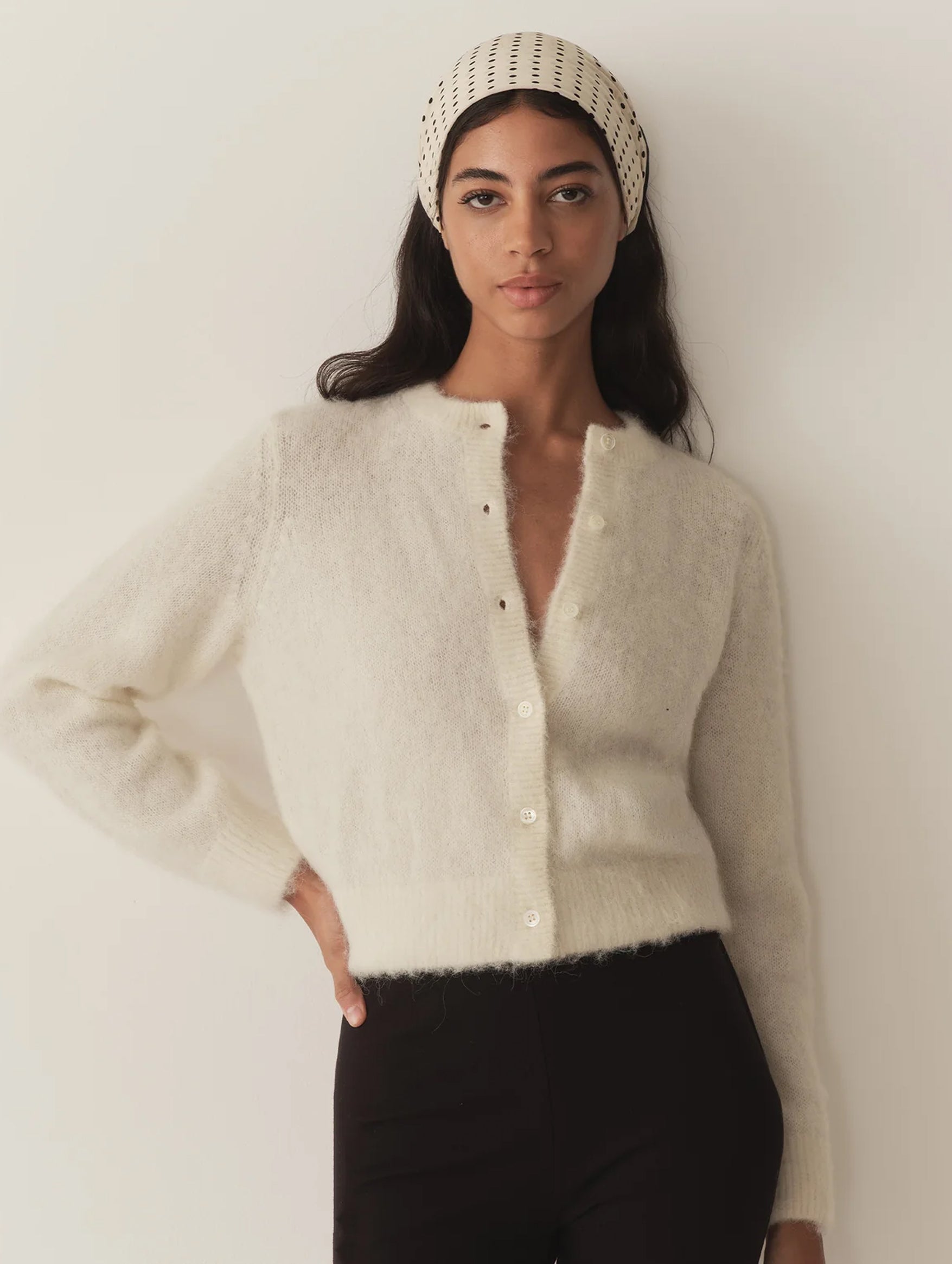 Lillette Cardigan in Sea Salt