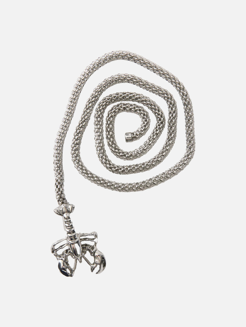 Lobster Belt Short in Silver