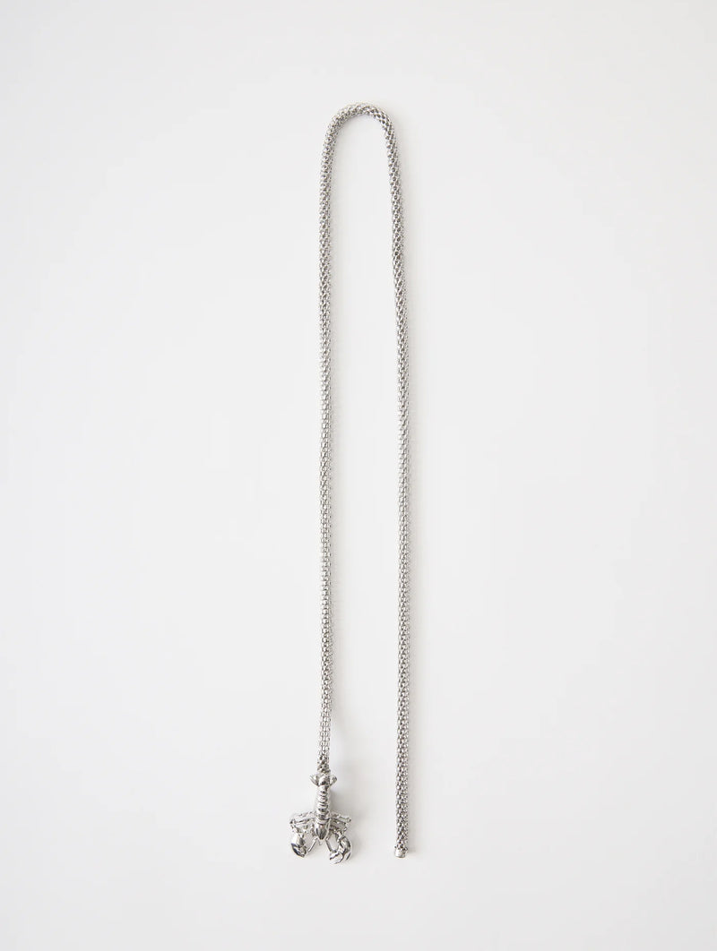 Lobster Belt Short in Silver