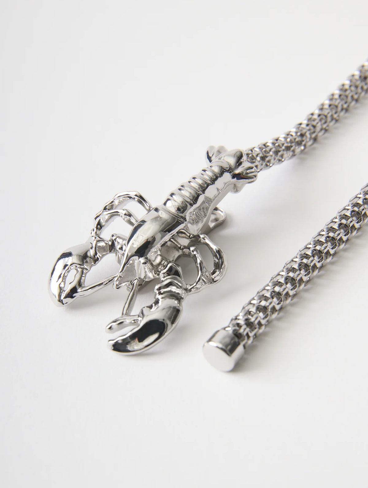 Lobster Belt Long in Silver