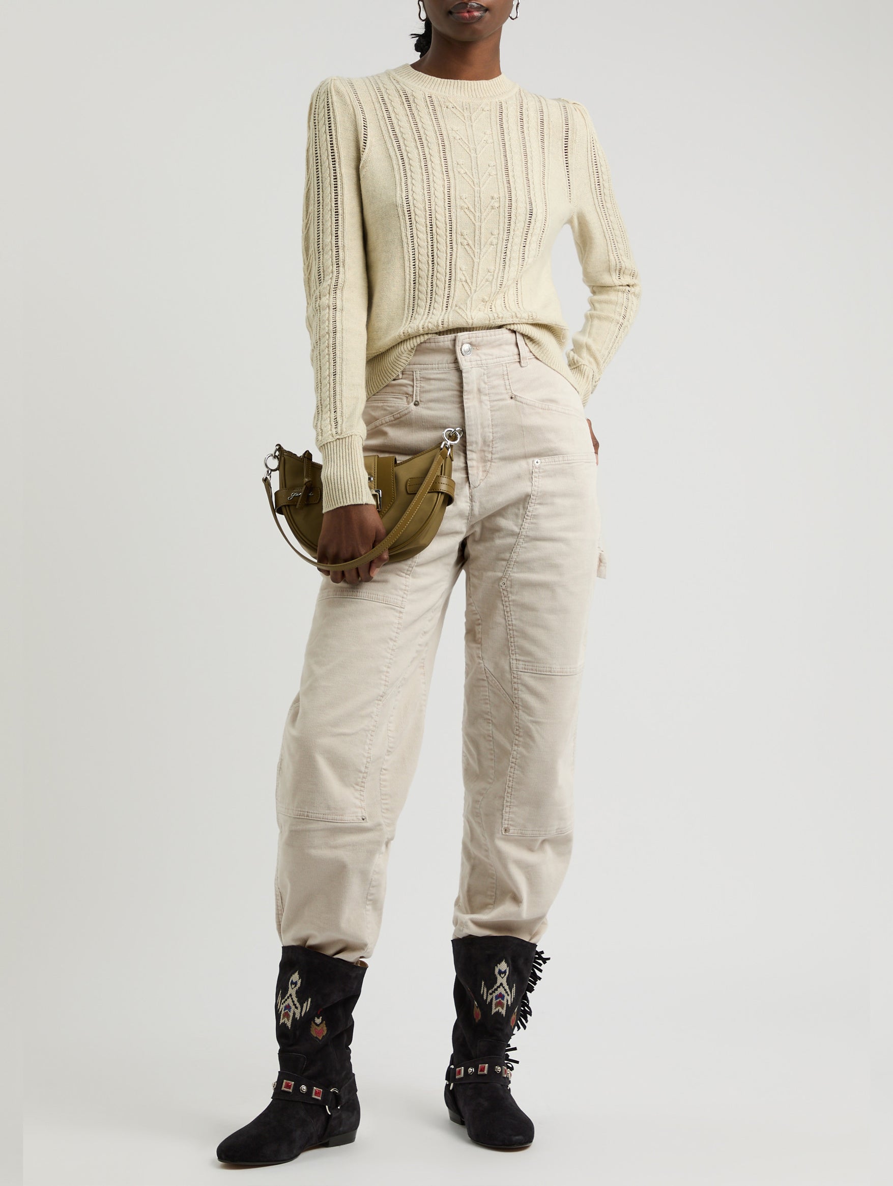 Lois Trousers in Ecru