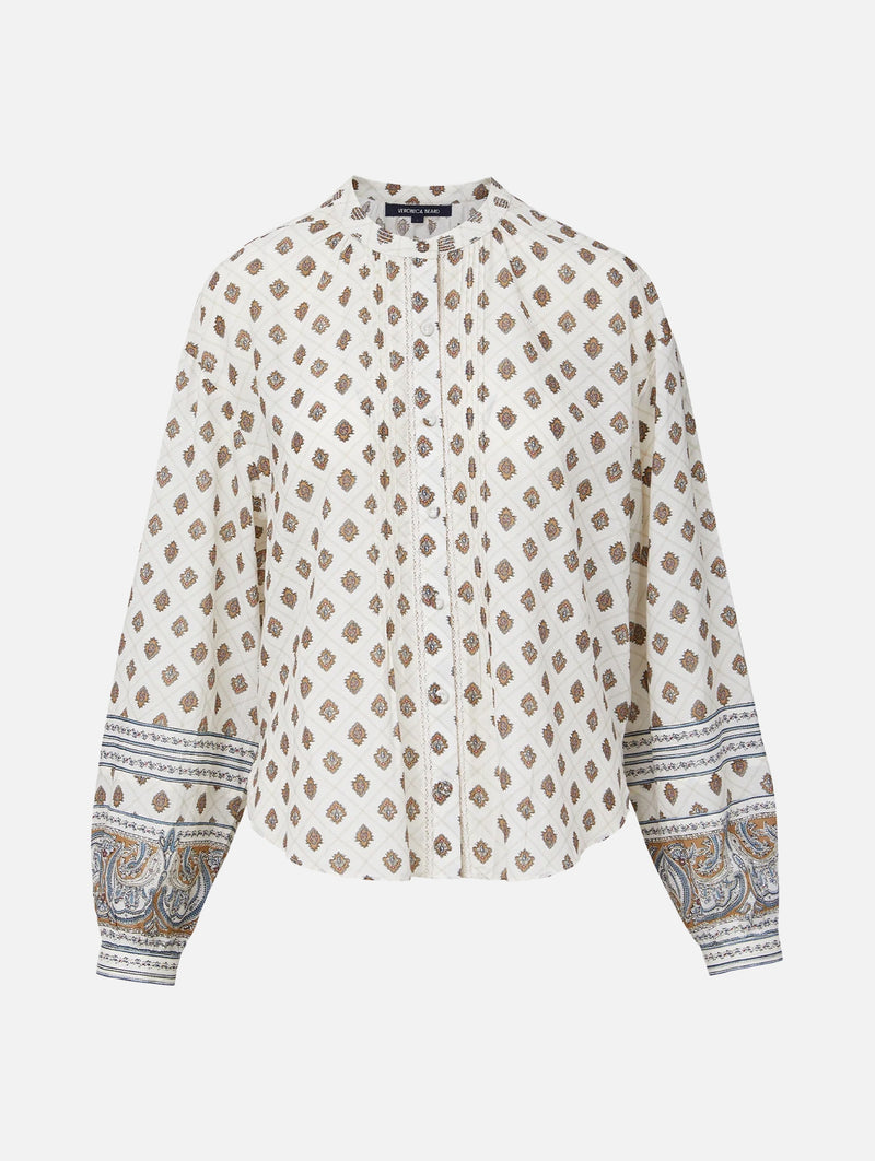 Lollie Blouse in Dove Paisley