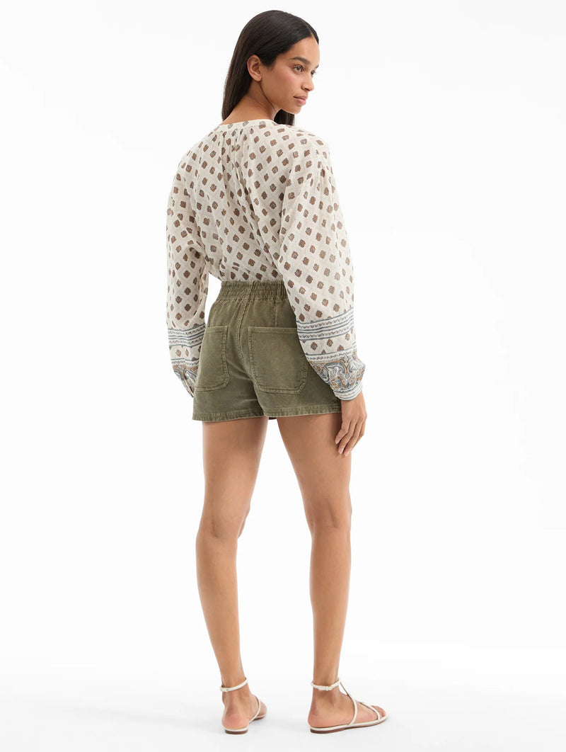 Lollie Blouse in Dove Paisley