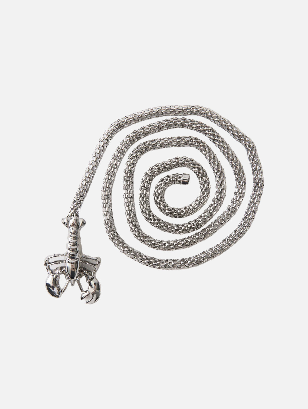 Lobster Belt Long in Silver