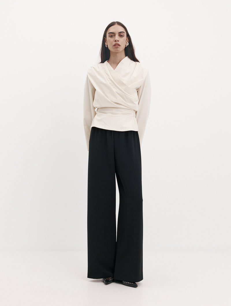 Long Sleeve Chaimberlain Top in Vanilla
