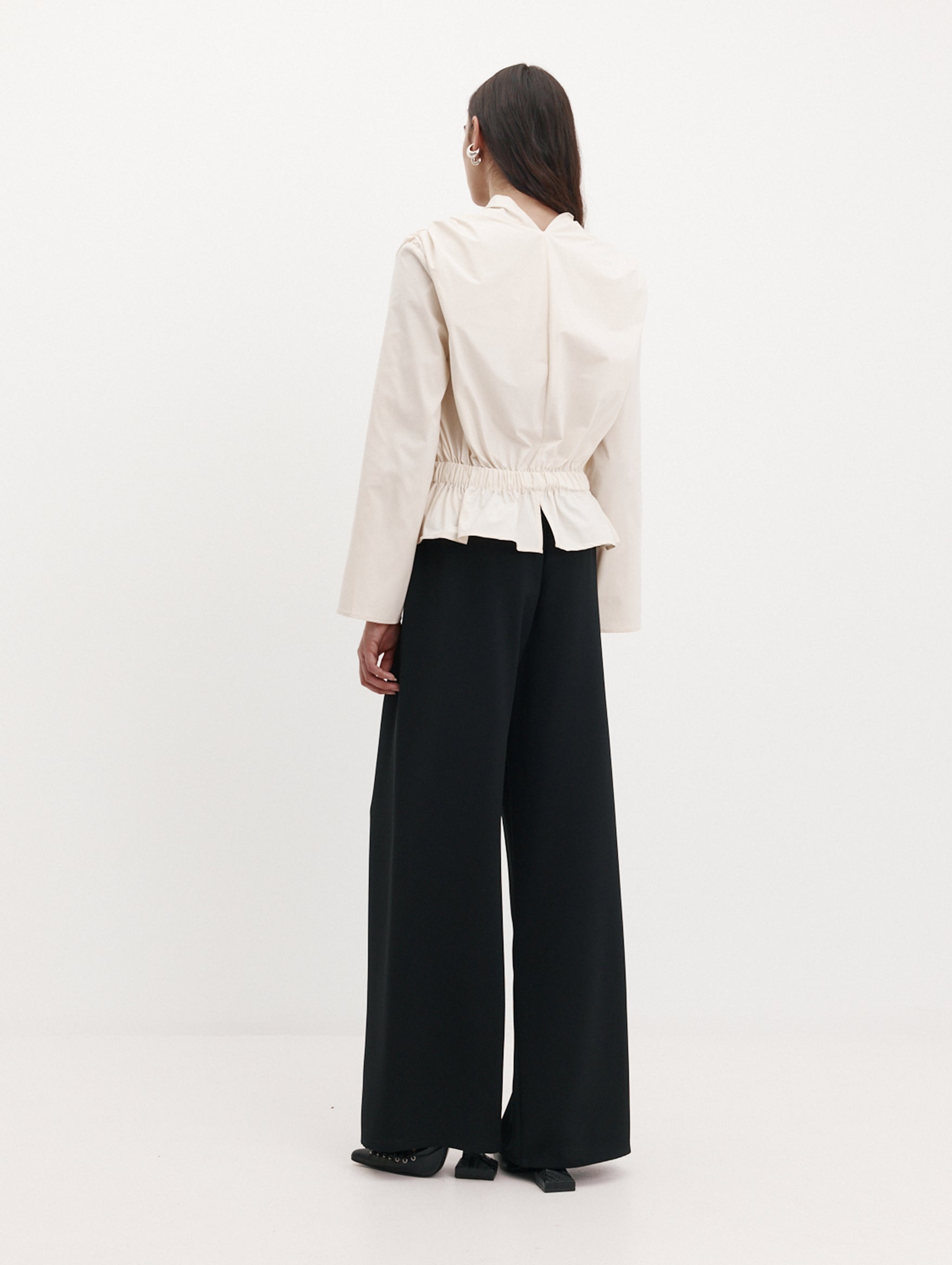 Long Sleeve Chaimberlain Top in Vanilla