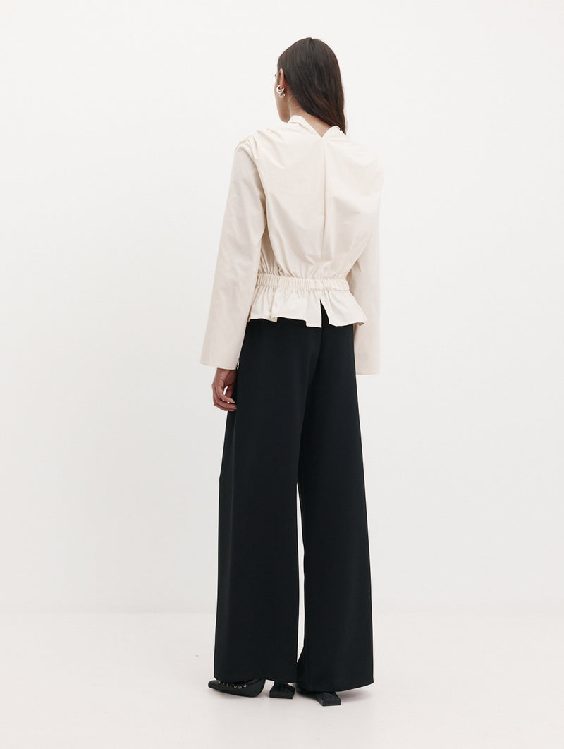 Long Sleeve Chaimberlain Top in Vanilla